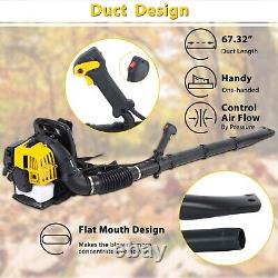 Backpack Leaf Blower Gas Powered Snow Blower 530CFM 52CC 2-Stroke