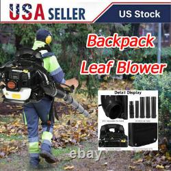 Backpack Leaf Blower Gas Powered Snow Blower 550CFM 52CC 2-Stroke 1.7HP