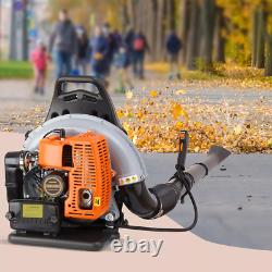 Backpack Leaf Blower Gas Powered Snow Blower 665CFM 63CC 2-Stroke 1.8L US