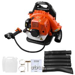 Backpack Leaf Blower Gas Powered with Extention Tube, 42.7CC 2-Stroke Engine Bac