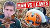 Blowing Leaves With A Stihl Br700 Backpack Blower Huge Power