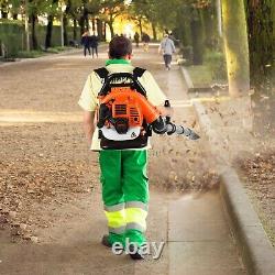 Commercial 63CC 2-Stroke G as Powered Leaf Blower Grass Blower-Gasoline Backpack