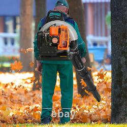 Commercial 63CC 2-Stroke Gas Powered Leaf Blower Grass Blower-Gasoline Backpack
