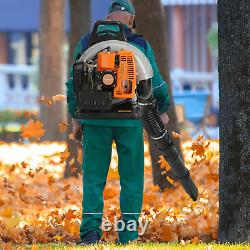 Commercial 63CC 2-Stroke Gas Powered Leaf Blower Grass Blower-Gasoline Backpack