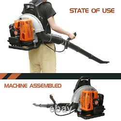 Commercial 63CC 2-Stroke Gas Powered Leaf Blower Grass Blower-Gasoline Backpack