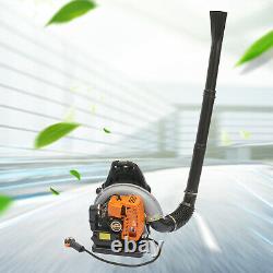 Commercial 65CC 2Stroke Gas Powered Leaf Blower Grass Blower Backpack Air-cooled