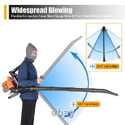 Commercial Backpack Leaf Blower 2 Stroke 42.7CC Gas-powered Backpack Snow Blower