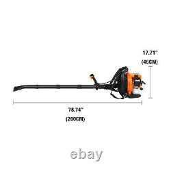 Commercial Backpack Leaf Blower Gas Powered Grass Lawn Blower 2 Stroke 52CC