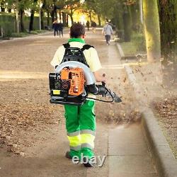 Commercial Backpack Leaf Blower Gas Powered Grass Lawn Blower 2-Stroke NEW