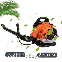 Commercial Backpack Leaf Blower Gas Powered Snow Blower 63CC 2-Stroke 3.2HP US