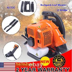 Commercial Gas Leaf Blower Backpack 2 Strokes 42.7CC Gas-powered Backpack Blower