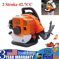 Commercial Gas Leaf Blower Backpack 2 Strokes 42.7CC Gas-powered Lawn Blower