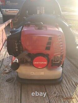Craftsman 46cc 2-Cycle Backpack Leaf Blower Black/Red! Runs Great! Good Cond