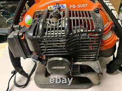 ECHO PB-500T BACK PACK BLOWER With TUBE MOUNTED THROTTLE READY TO GO, USED LITTLE