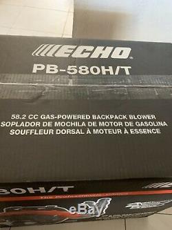 ECHO PB-580H/T 215 MPH 510 CFM 58.2cc Gas 2-Cycle Backpack Leaf Blower NEW