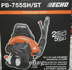 ECHO PB-755SH/ST 233 MPH 651 CFM 63.3cc Gas Backpack Leaf Blower