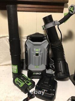 EGO Power 56v LB6000 Backpack Leaf Blower 600 CFM Battery And Charger Included