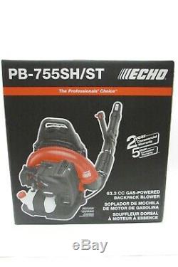 Echo PB-755SH 233 MPH 651 CFM 63.3cc Gas 2-Stroke Cycle Backpack Leaf Blower