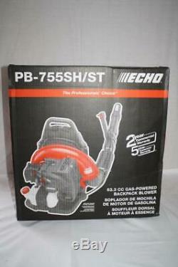 Echo PB-755SH/ST 233 MPH 651 CFM 63.3cc Gas 2-Stroke Cycle Backpack Leaf Blower