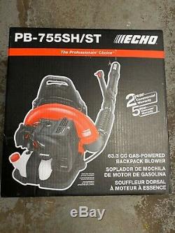 Echo backPack LEAF BLOWER PB-755SH-ST 63.3CC GAS PB755ST 233 MPH PB755SH NEW