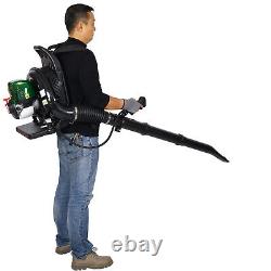 GAS 63.3cc Petrol Backpack Leaf Blower Commercial 2 Stroke Garden Yard Tool Back