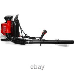 Gas Backpack Leaf Blower 79.4CC 2-Stroke Powered Debris with Padded Harness EPA