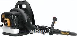 Gas Powered Backpack Leaf Blower Clearing Grass Adjustable Speed Antivibration