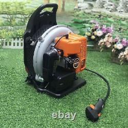 Gas Powered Grass Lawn Blower Backpack Leaf Sweeper 65CC 2 Stroke Air-cooled