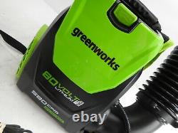 Greenworks 2404802AZ 80V 145MPH 580CFM Cordless Backpack Leaf Blower