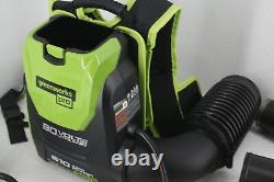 Greenworks BPB80L2510 Pro 80V 80 MPH 610 CFM Cordless Backpack Leaf Blower