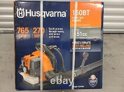 Husqvarna 150BT 50.2cc 434 CFM 251 MPH 2-Cycle Gas Backpack SEALED NIB was$329