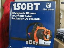 Husqvarna 150BT 50cc 2 Cycle Gas Commercial Leaf Backpack Blower