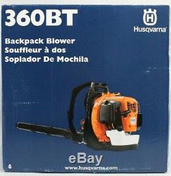 Husqvarna 360BT 66cc 2-cycle 232-MPH 890-CFM Backpack Leaf Blower NEW