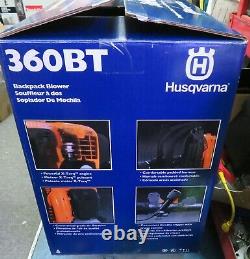 Husqvarna 360BT Backpack Leaf Blower 66-cc 2-Cycle 232-MPH 890-CFM FREE SHIPPING