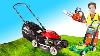 Lawn Mowers Leaf Blower Yardwork For Kids Video Blippi Toys Min Min Playtime