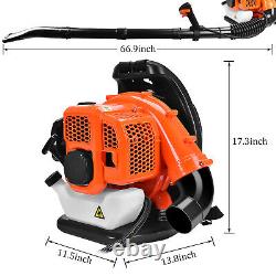 Leaf Backpack 3.2HP 52CC Gas Powered EPA Debris Blower 2Stroke withPadded HarnessO