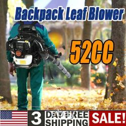 Leaf Blower 52CC 2-Stroke Backpack Gas Powered Leaf Blower Wind Speed 1.7HP