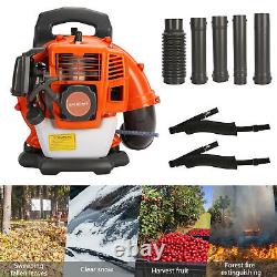 Leaf Blower Backpack 52cc Gas Powered Cordless 2-Cycle Engine 550CFM Air Flow