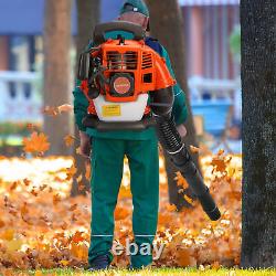 Leaf Blower Backpack Gas Powered Dust Blower 52 Cubic Centimeter Adjustable Tube