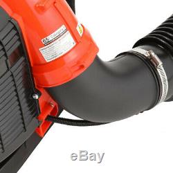 Leaf Blower with Tube Throttle Gas 2 Stroke Cycle Backpack 214 MPH 535 CFM 63.3 cc