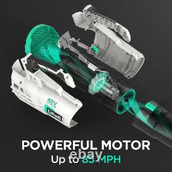 Litheli 40v Cordless Leaf Blower Variable Speed with 2.0 Ah Battery and Charged