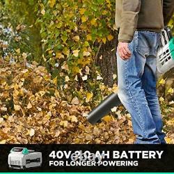 Litheli Cordless Leaf Blower 40V Battery Leaf Blowers for Lawn Care Lightweig