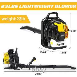 MELLCOM XWLB20-009 52 Cubic Centimeter Backpack Gas Power Leaf Blower (Open Box)