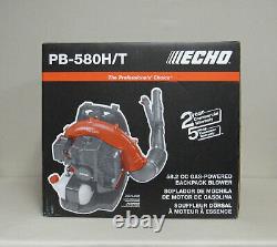 NEW ECHO 216 MPH 517 CFM 58.2cc Gas Backpack Blower With Tube Throttle PB-580T
