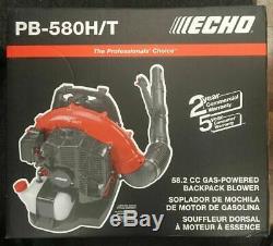 NEW! ECHO PB-580H/T 215 MPH 510 CFM 58.2cc Gas Backpack Leaf Blower (SEALED)
