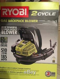 NEW- Ryobi RY08420A BP42 185 MPH 510 CFM Gas Backpack Leaf Blower