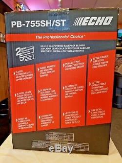 New ECHO PB-755SH/ST Gas Backpack Leaf Blower