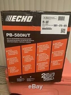 New Echo PB-580H/T Gas Powered Back Pack Leaf Blower