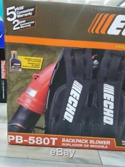 New Echo Pb-580t Professional Grade Gas Power Backpack Leaf Blower (ms4010836)