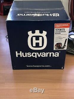 New Husqvarna 570BTS 66.6cc 2-Cycle Gas Backpack Leaf Blower 236 MPH 972 CFM